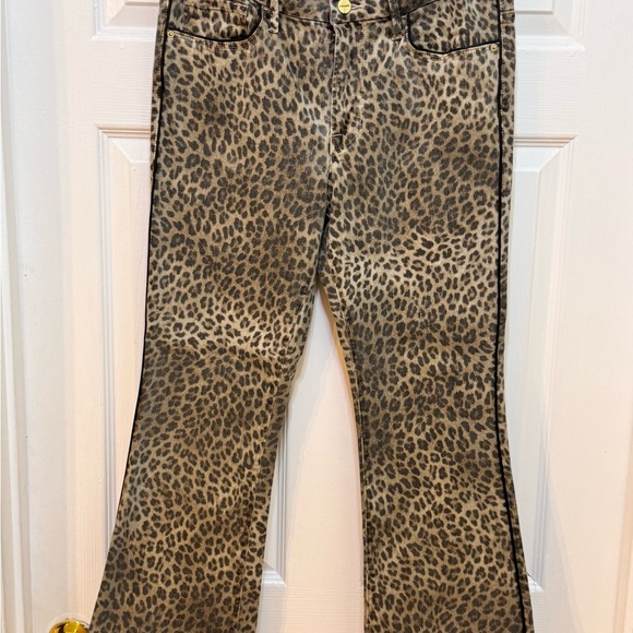 Frame Leopard Print Flare Pants - Picture 10 of 17
